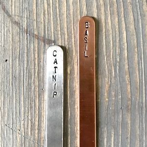handmade Other - Hand stamped copper garden tag set handmade Other - Hand stamped copper garden tag set